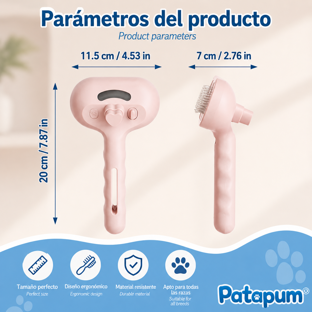 Cepillo de Vapor para Perros y Gatos | Patapum