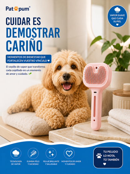 Cepillo de Vapor para Perros y Gatos