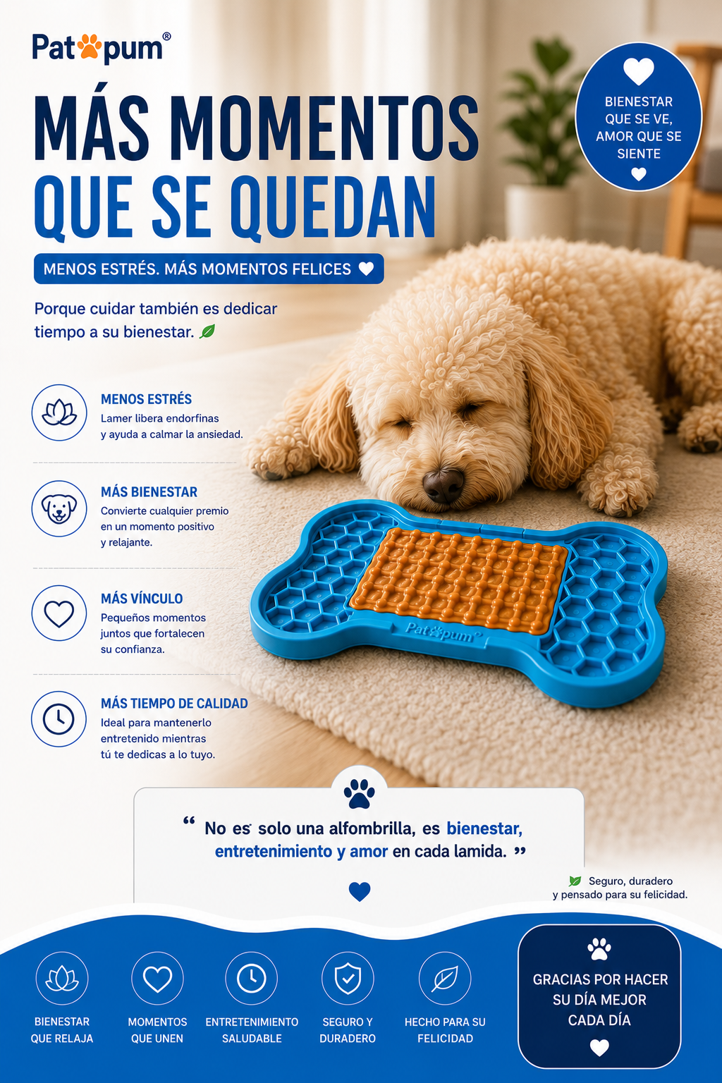 Alfombrilla Antiestrés para Perros y Gatos
