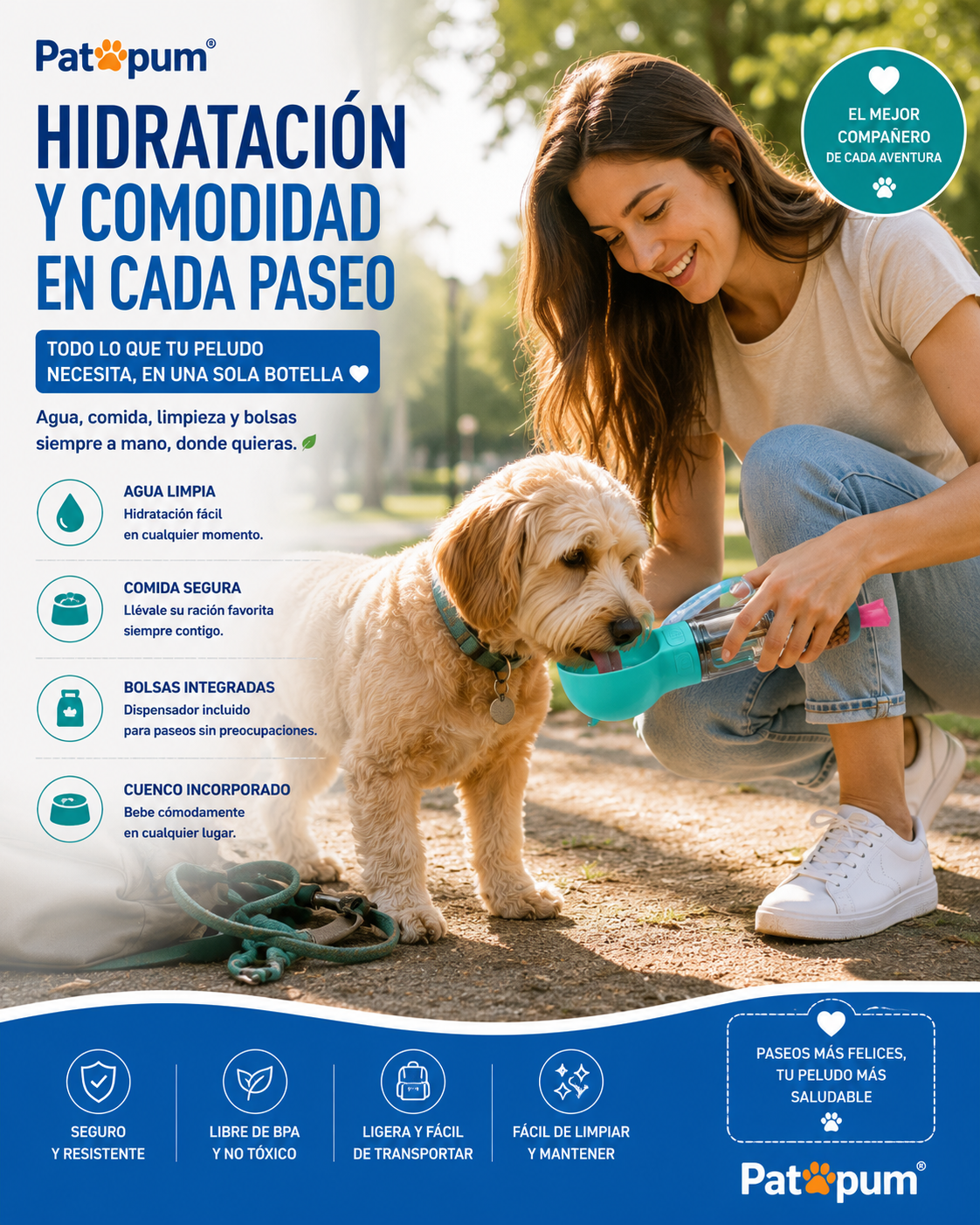 Botella Multifunción 4 en 1