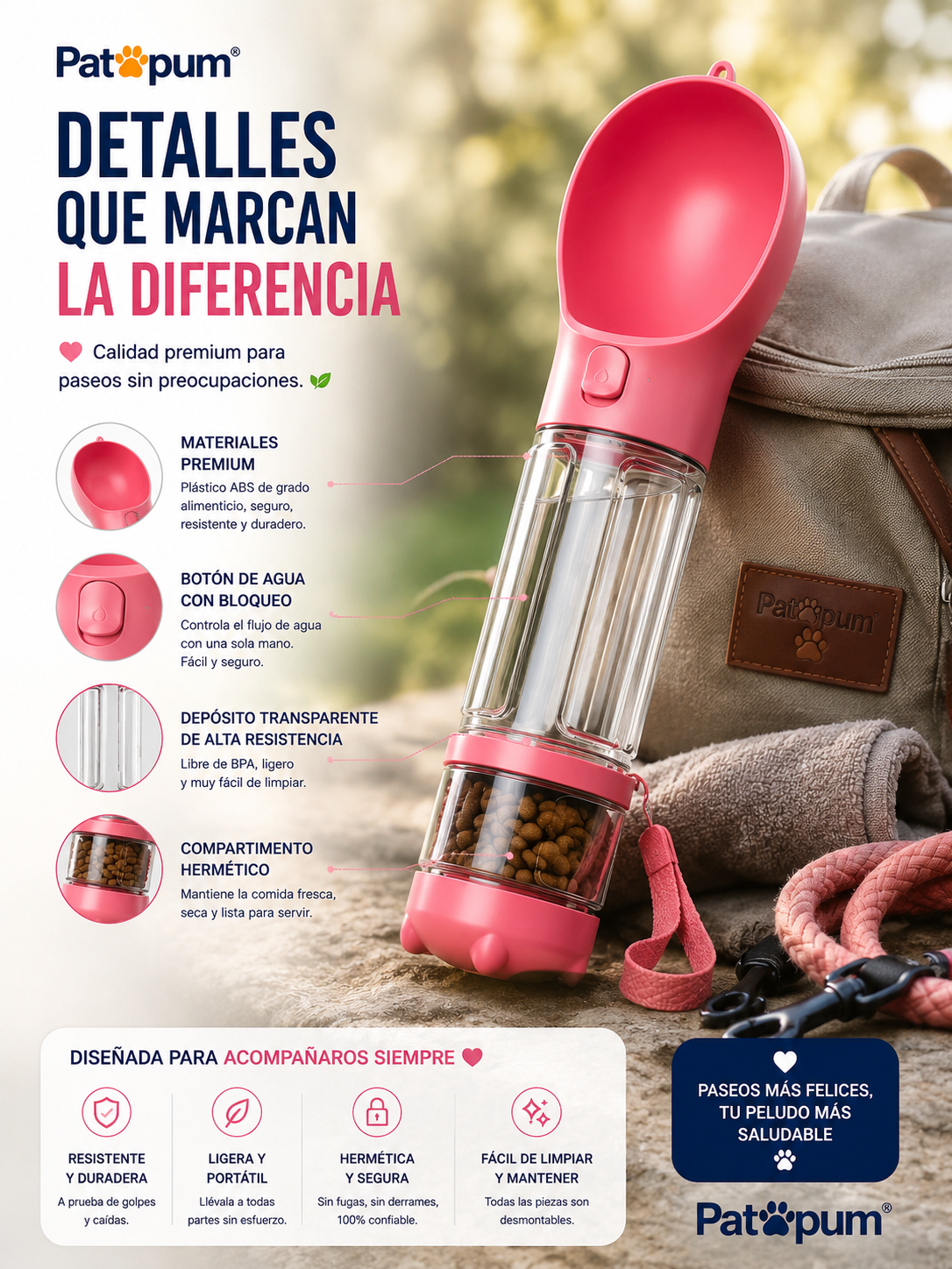 Botella Multifunción 4 en 1