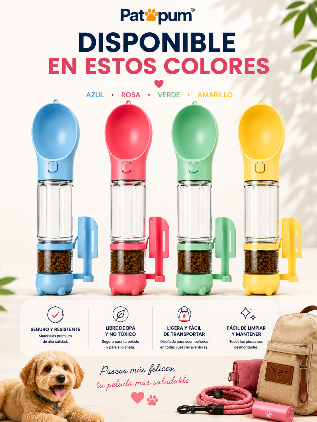 Botella Multifunción 4 en 1
