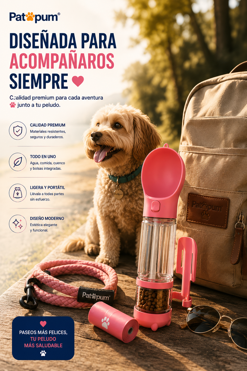 Botella Multifunción 4 en 1