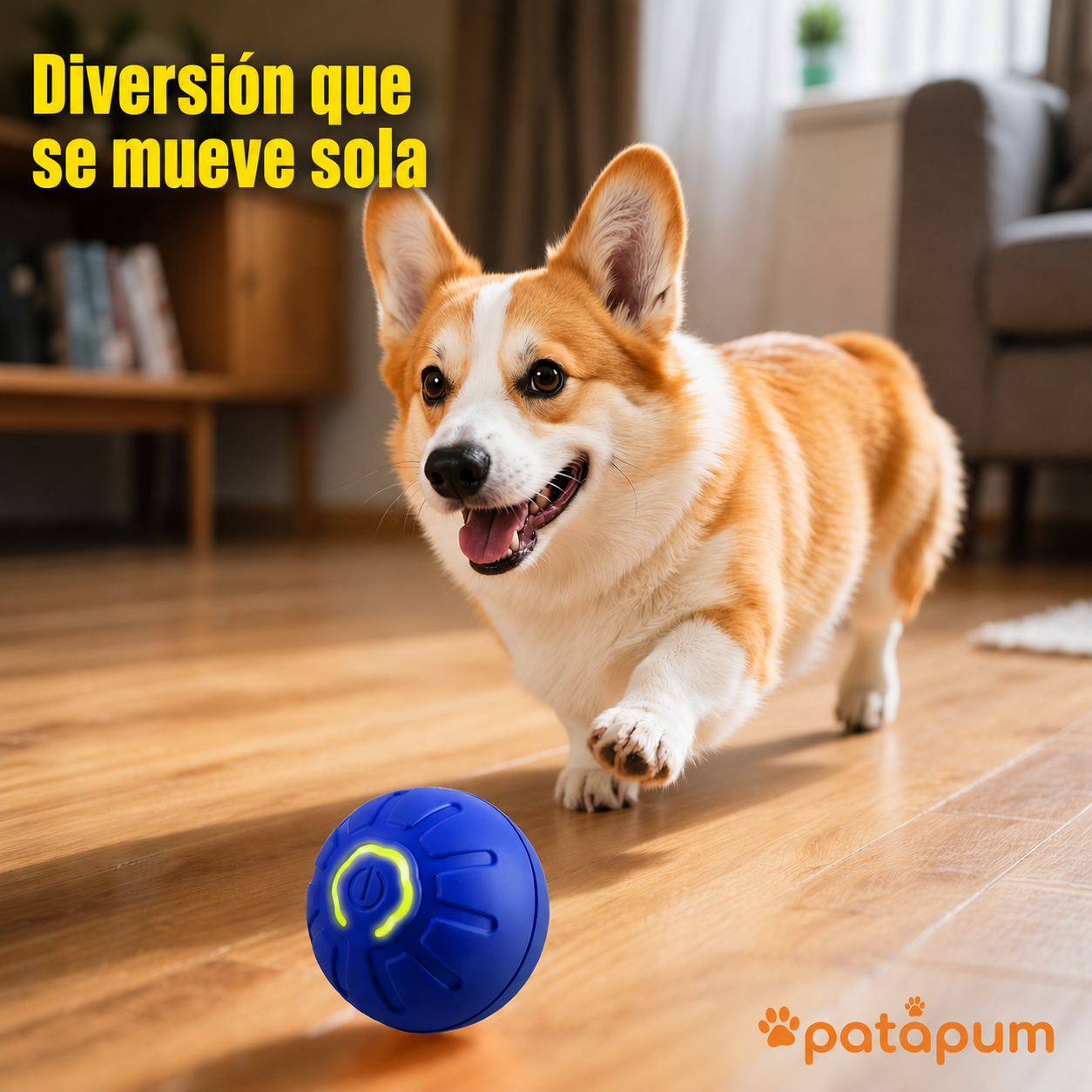 Pelota Interactiva Inteligente para Perros y Gatos | Patapum