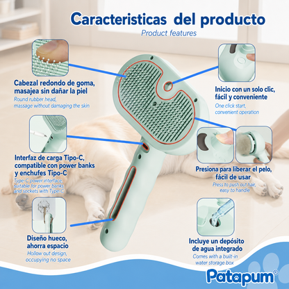 Cepillo de Vapor para Perros y Gatos | Patapum