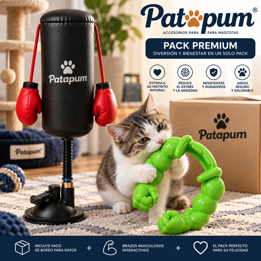 Pack GYM Patapum™ — Saco de Boxeo + Brazos Musculosos