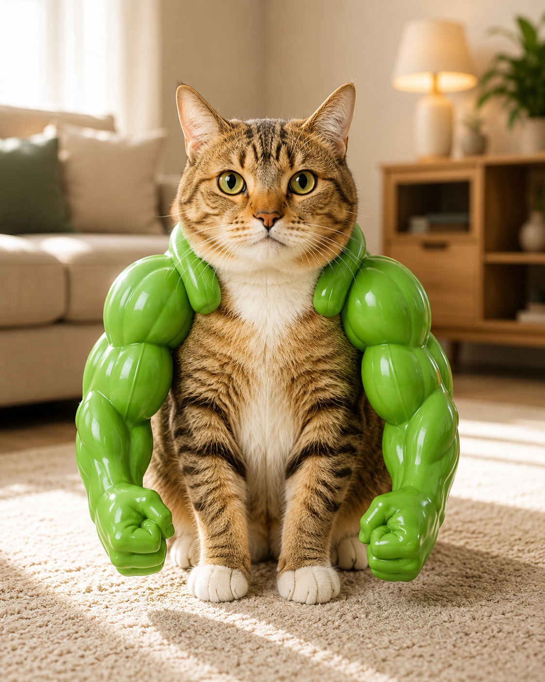 Brazos Musculosos 3D para Gatos | Patapum™