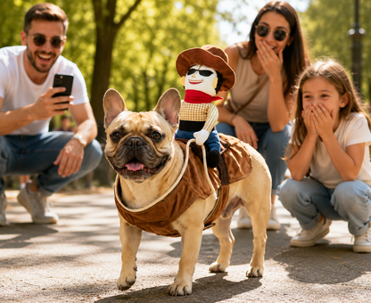 Disfraz de Vaquero Jinete para Perros | Patapum™