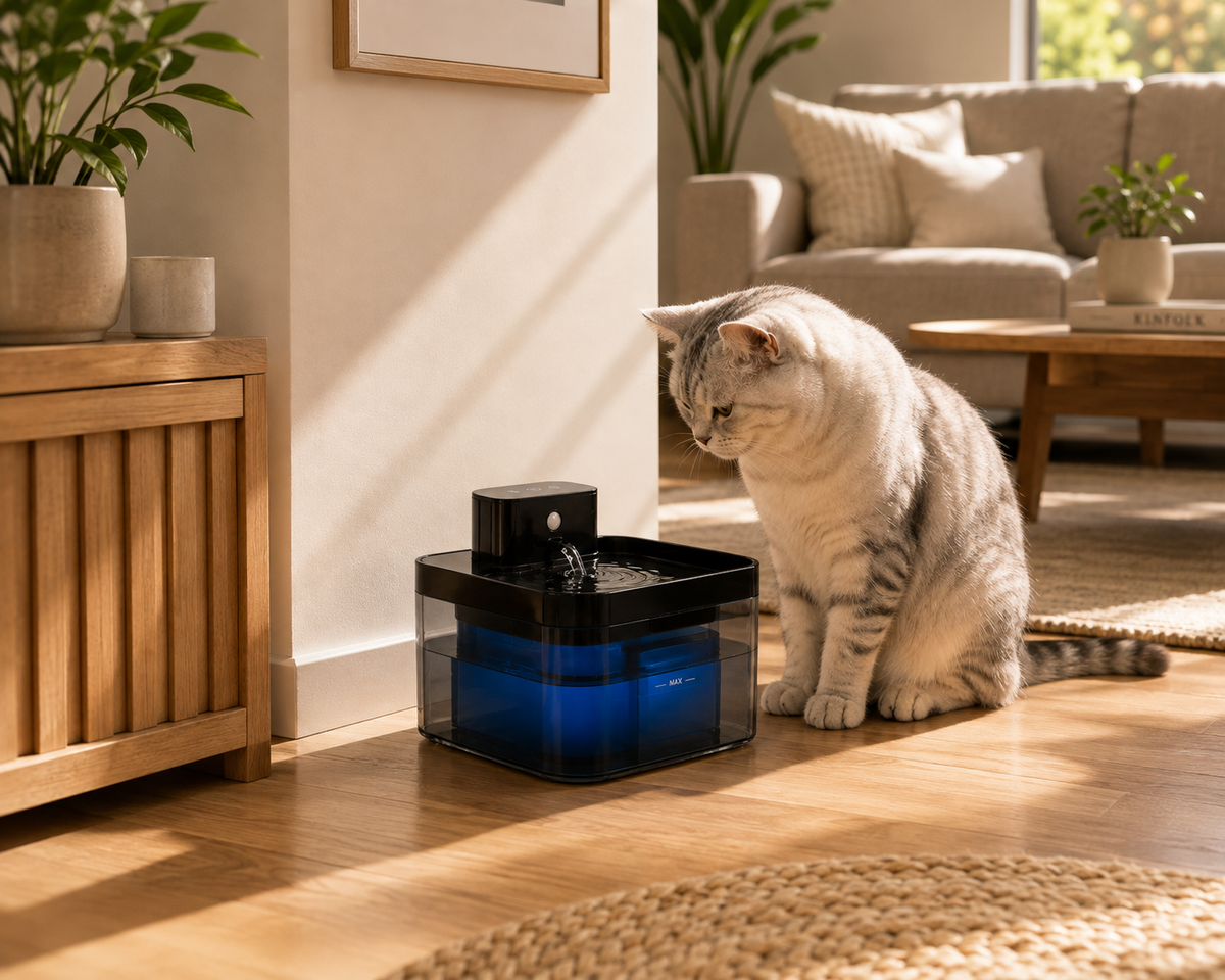 Fuente de Agua Inteligente 2,2 L para Gatos | Patapum™