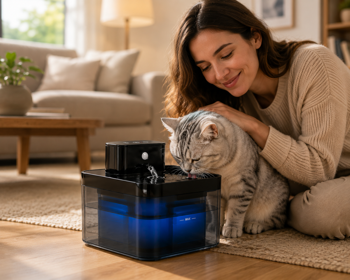 Fuente de Agua Inteligente 2,2 L para Gatos | Patapum™