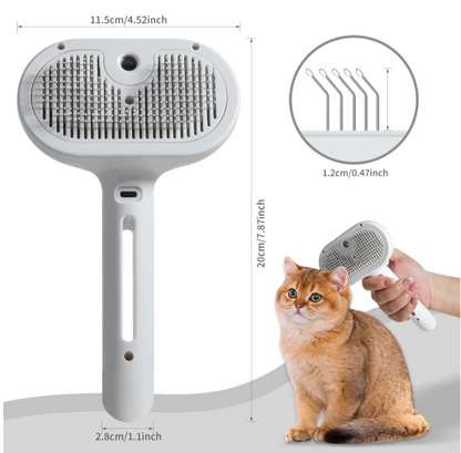 Cepillo Spray para Perros y Gatos | Elimina el Pelo Suelto con Agua | PataPum
