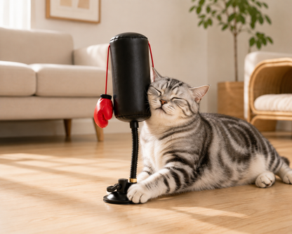 Saco de Boxeo Interactivo para Gatos | Patapum™